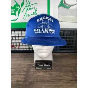 Seckel Hay & Straw Blue Hat